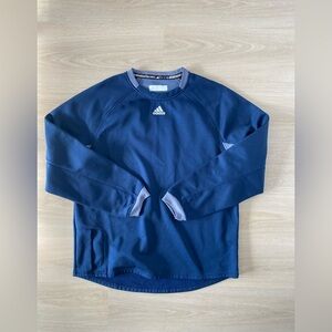 Adidas Men's Blue Vintage Sweater/Heavy Tshirt Size L